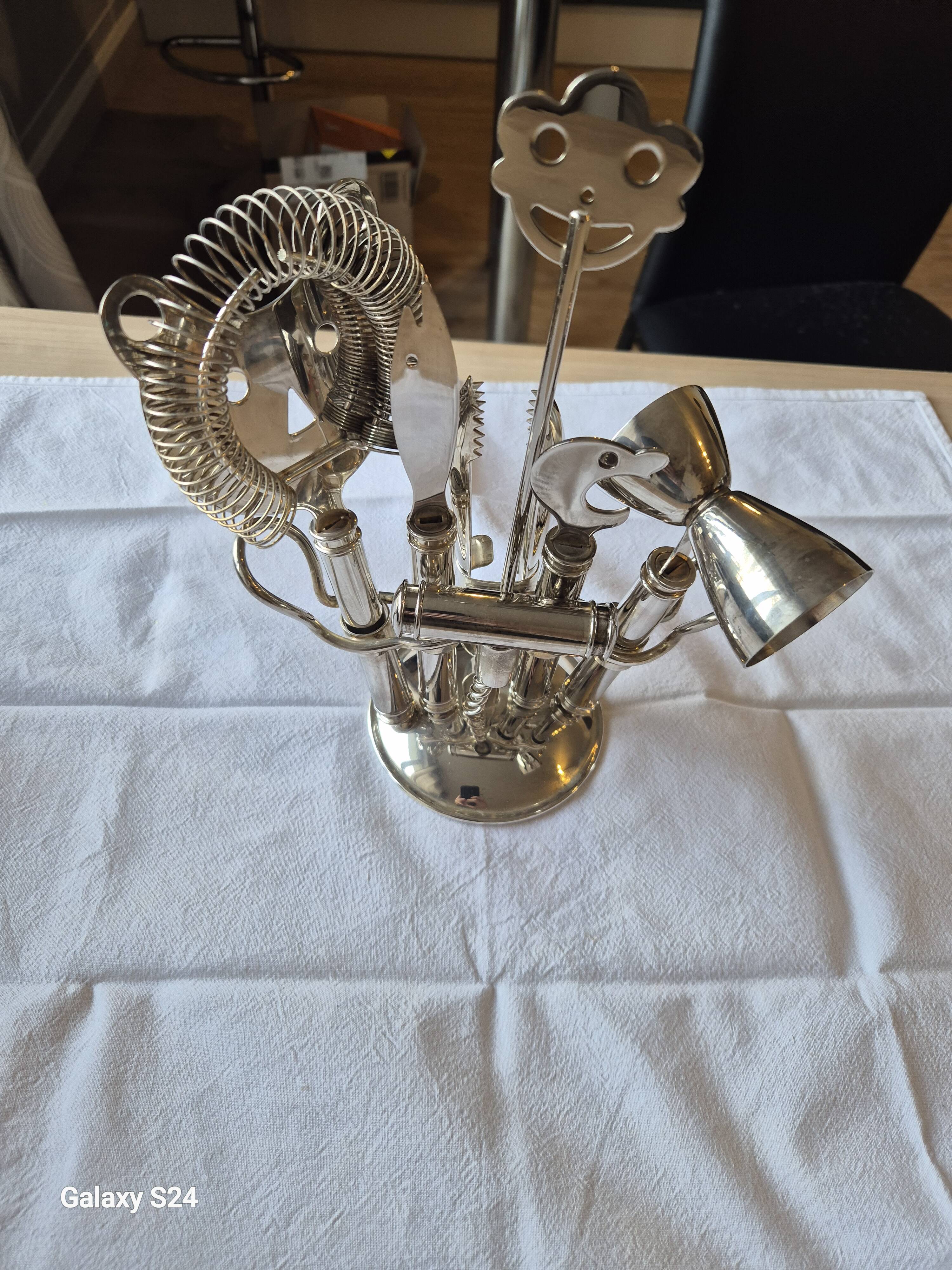 Vintage cocktail service Guy Degrenne – silver-plated – France
