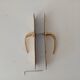 Pair of solid brass door handles