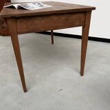 1900 solid walnut desk with two drawers