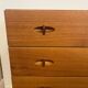 Scandinavian teak chest of drawers from the 1970s.