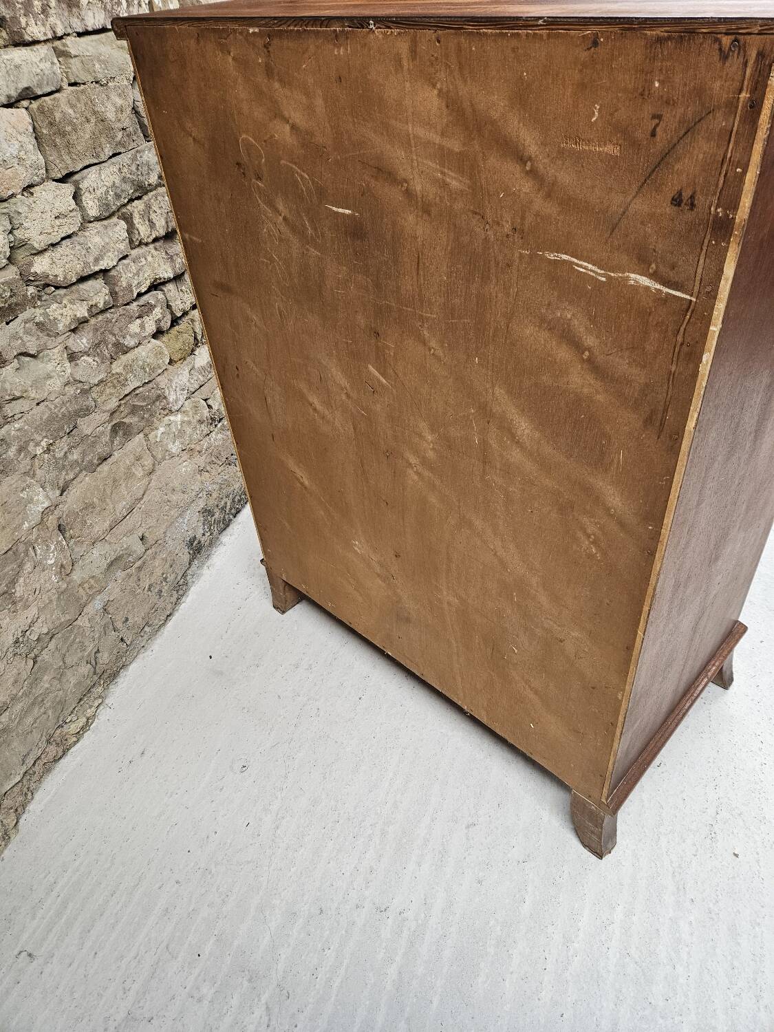 Scandinavian curved chest of drawers, 1970s