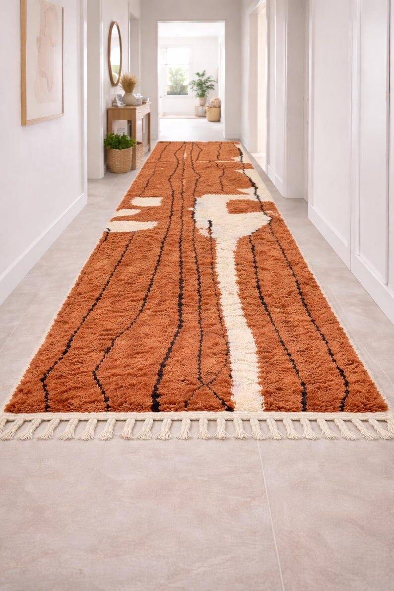 Handmade pure wool rug, size 1.5/2.5 m.