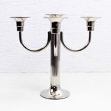 Silver metal candlestick