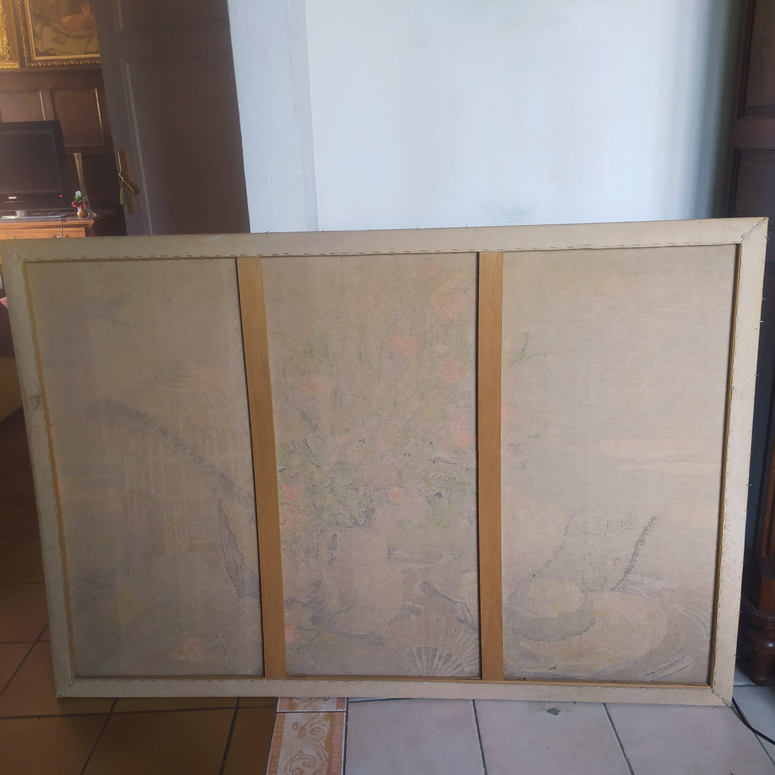 large tapestry 1950/1960 signed Dyf (Marcel Dreyfus)