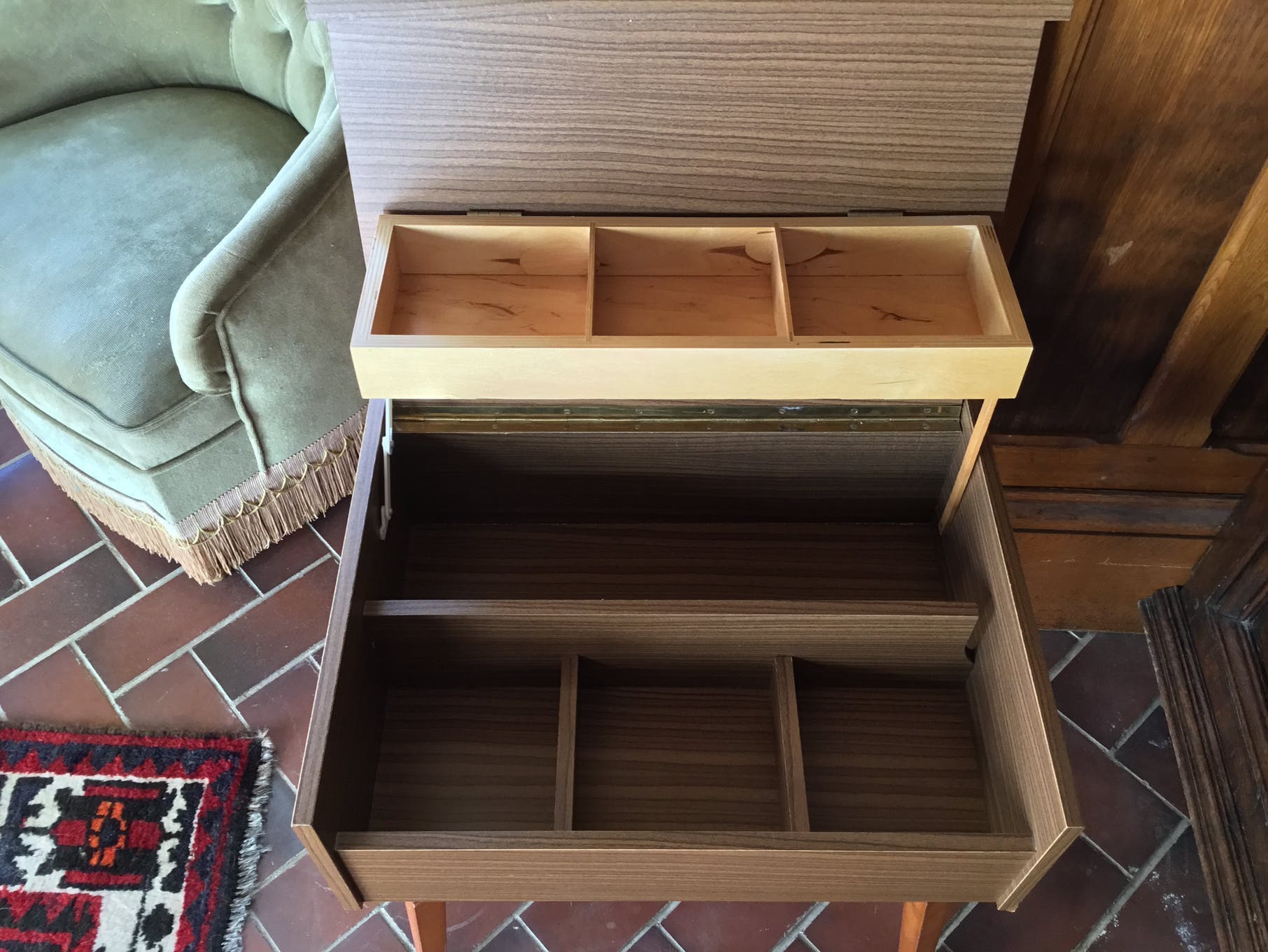 Vintage sewing table