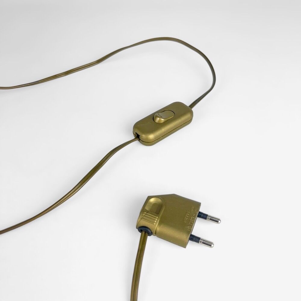 Glass and brass globe lamp Wortmann & Filz 60s