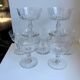 Lot of 7 champagne glasses in crystal engraved early twentieth century