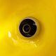 Floral pendant lamp in yellow Murano glass by Leucos, 1970s.