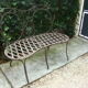 Old wrought iron bench