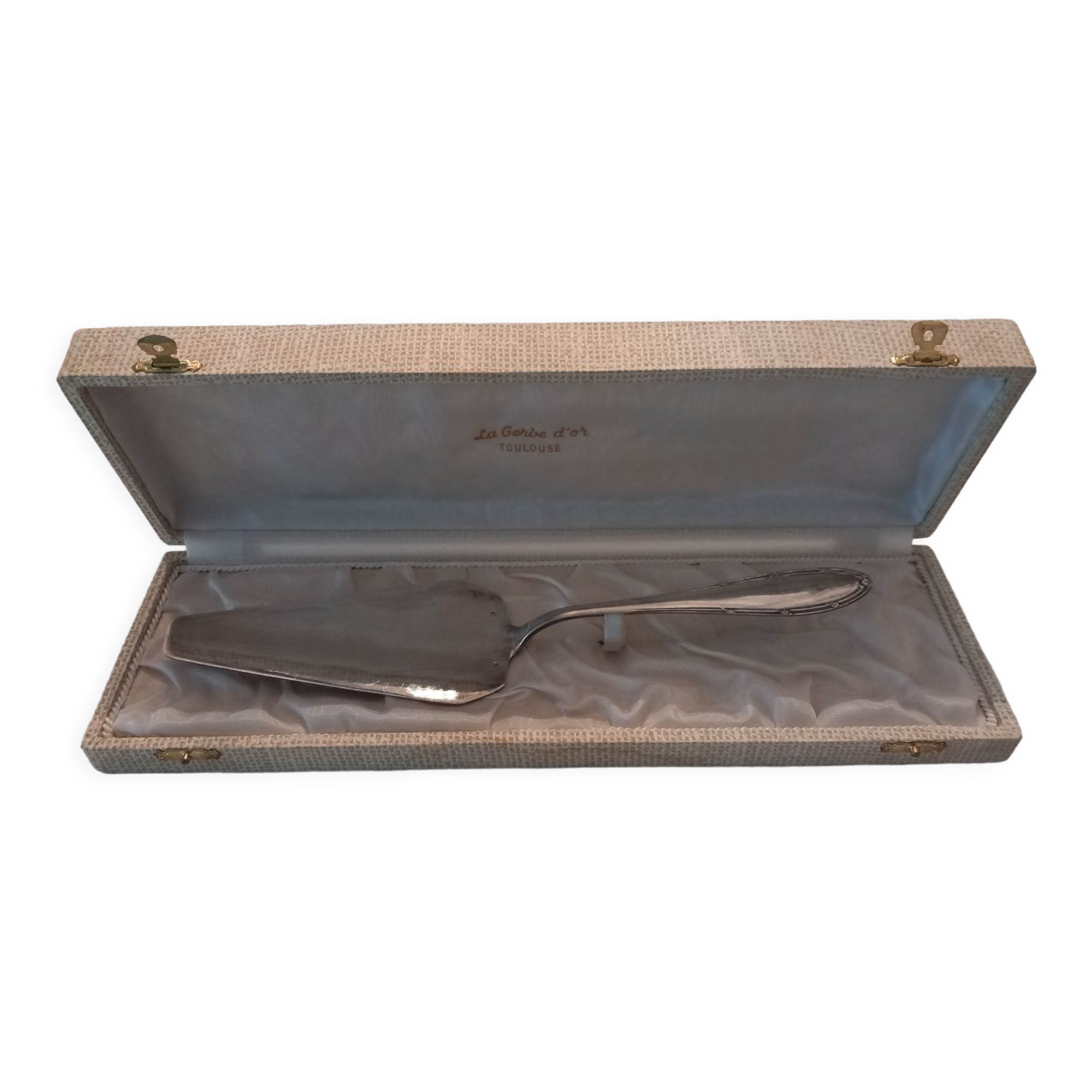 Pie shovel, silver metal