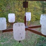 Scandinavian teak chandelier