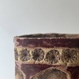 Vintage ceramic closed pocket emptier signed KS