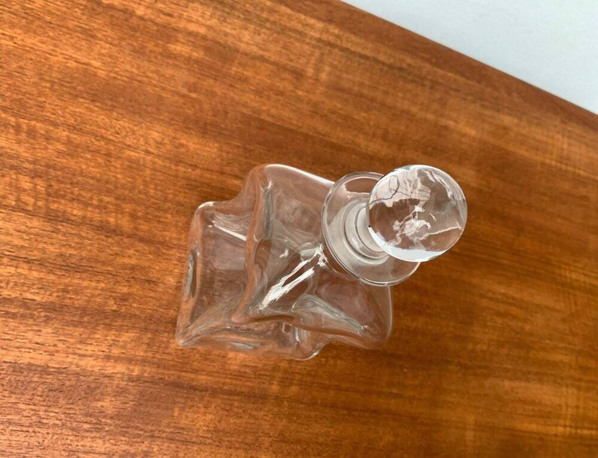 Bouteille vintage en verre Kluk Kluk danoise de Holmegaard