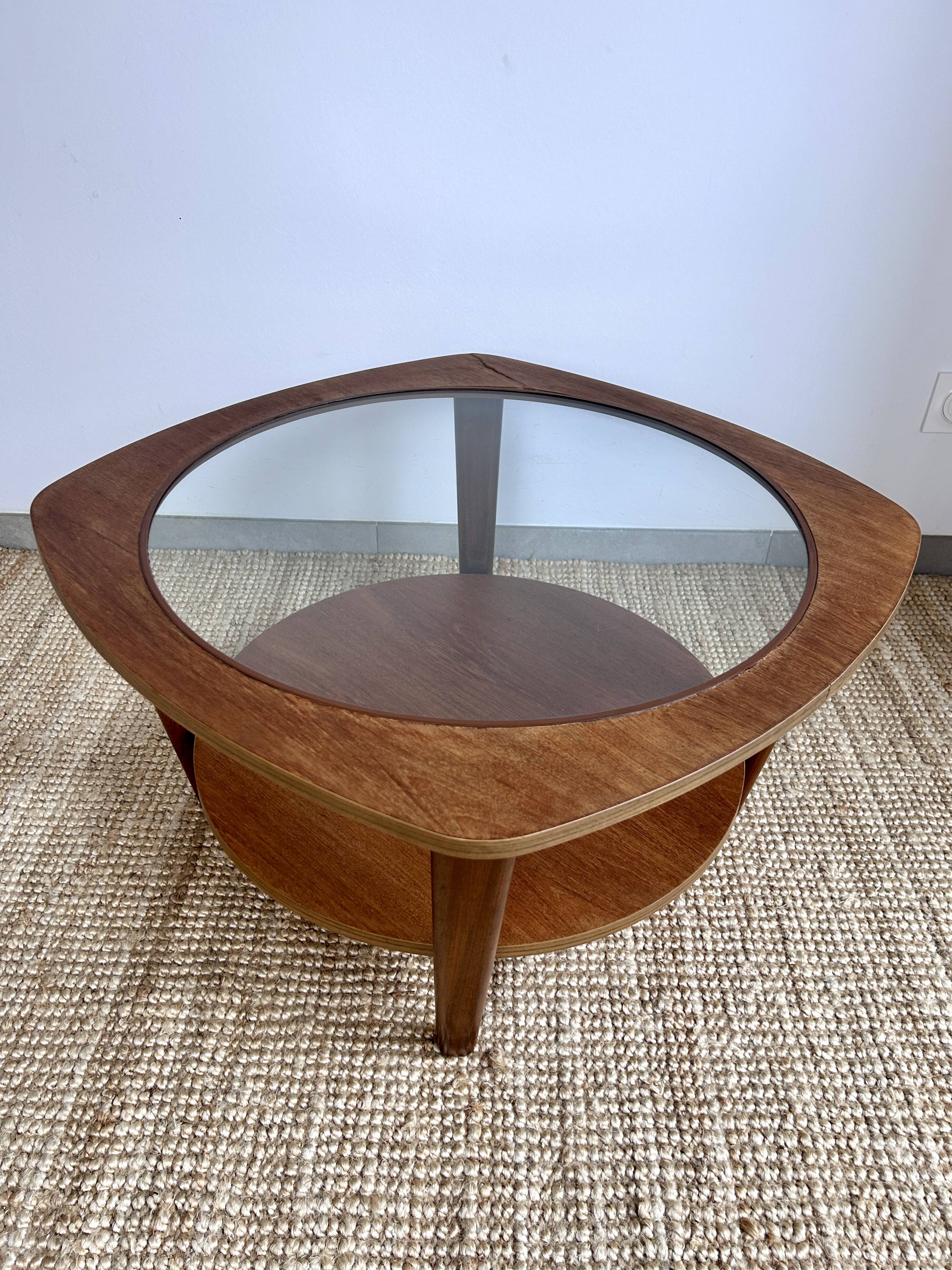 Mid-Century English teak coffee table