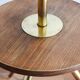 Lampadaire tripode bois et laiton