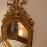 Frame mirror wood Golden