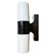 Industrial Brown Bakelite Wall Light with Milk Glass, 1960s