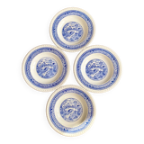 Lot assiettes bleues