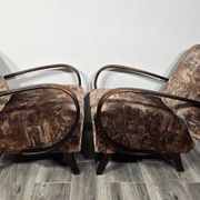 Paire de fauteuils de Jindrich Halabala, années 1940