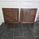Paire de portes en bois sculpté en chêne