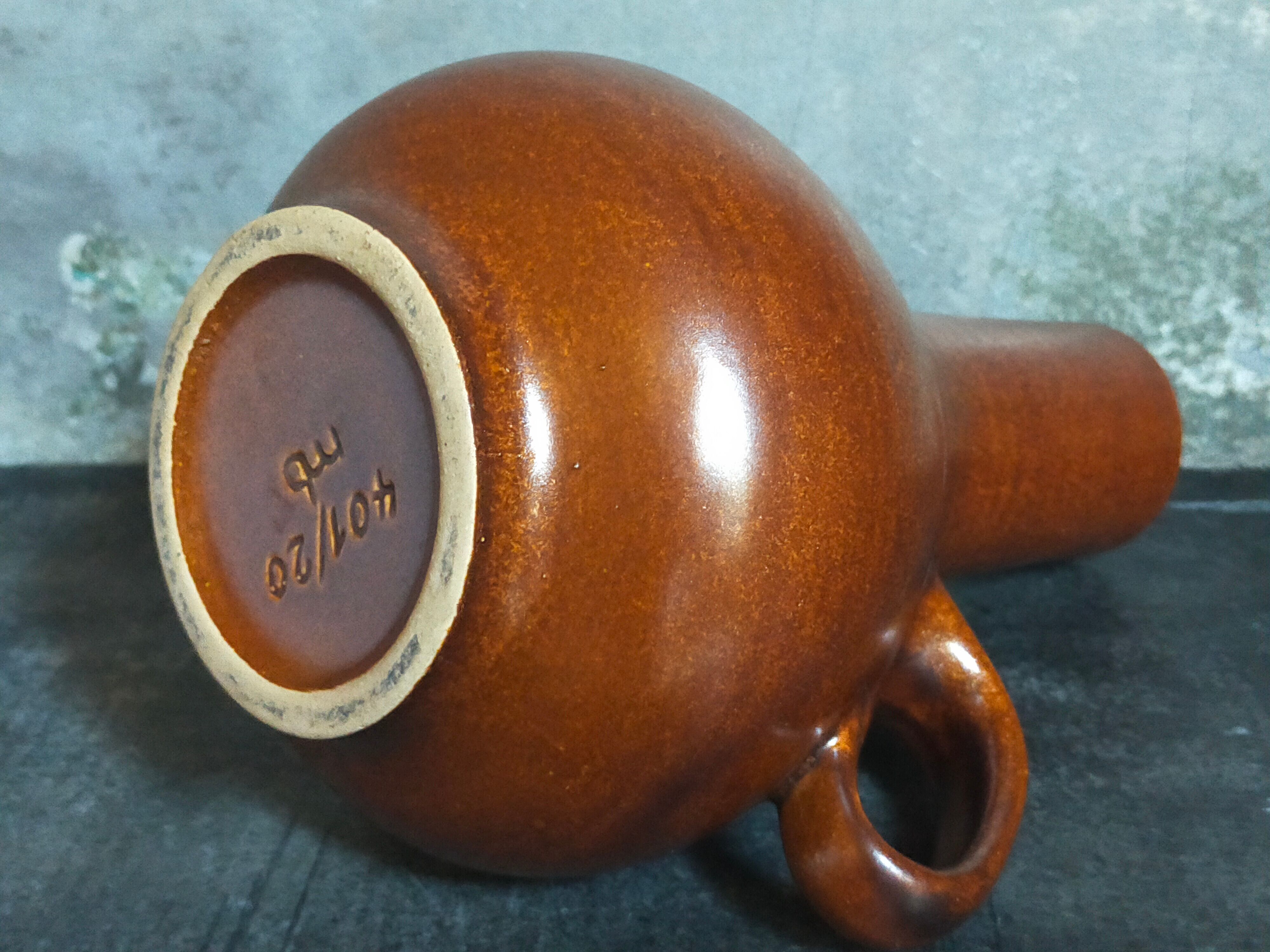 Vintage ceramic handle vase