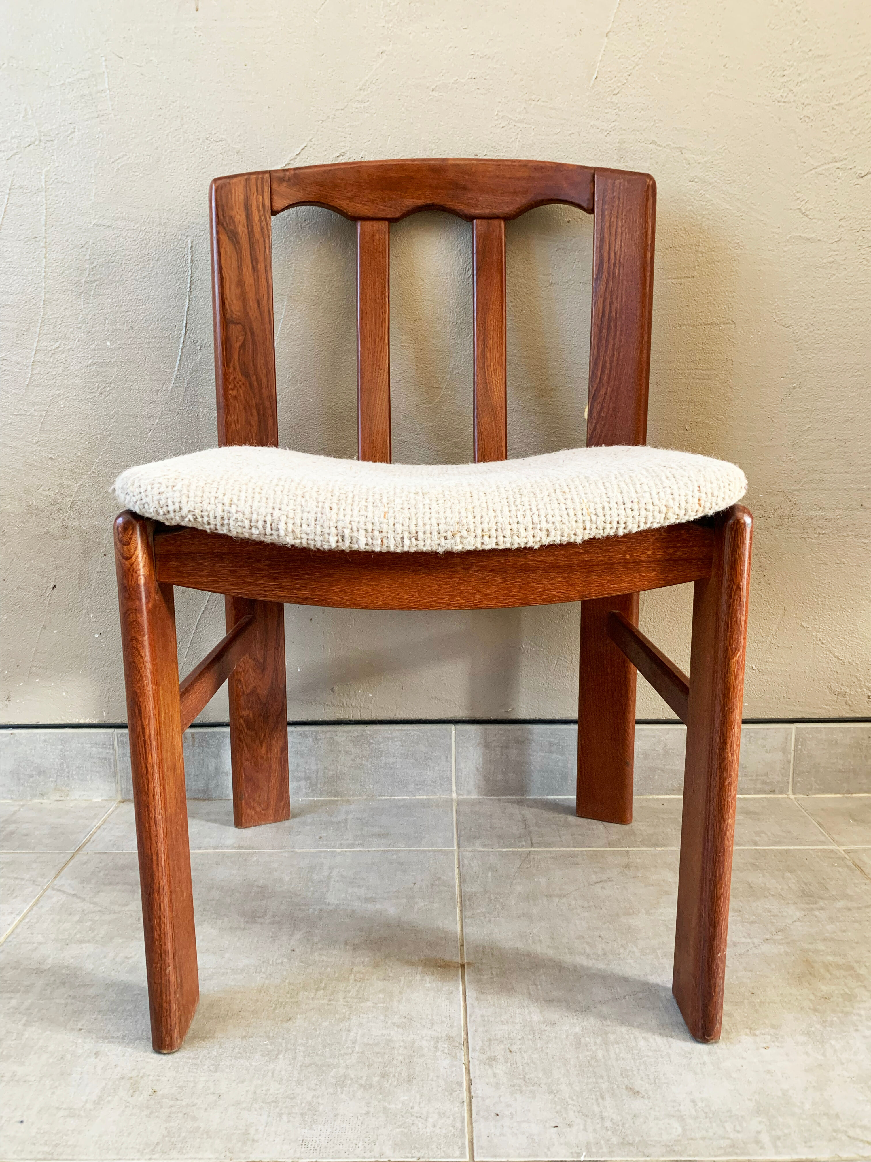 Set of 4 Danish chairs, 60s teak