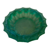 Cendrier Ancien LUMINARC Verre Moulé Vert Vintage