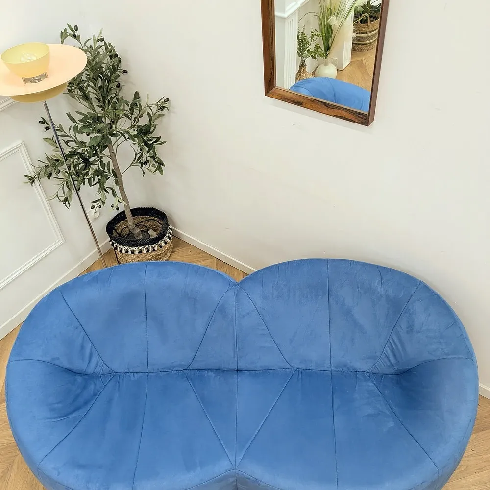 Blue Pumpkin Sofa by Pierre Paulin, 2-seater