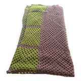 Plaid or vintage wool blanket.