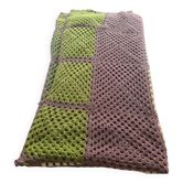 Plaid or vintage wool blanket.
