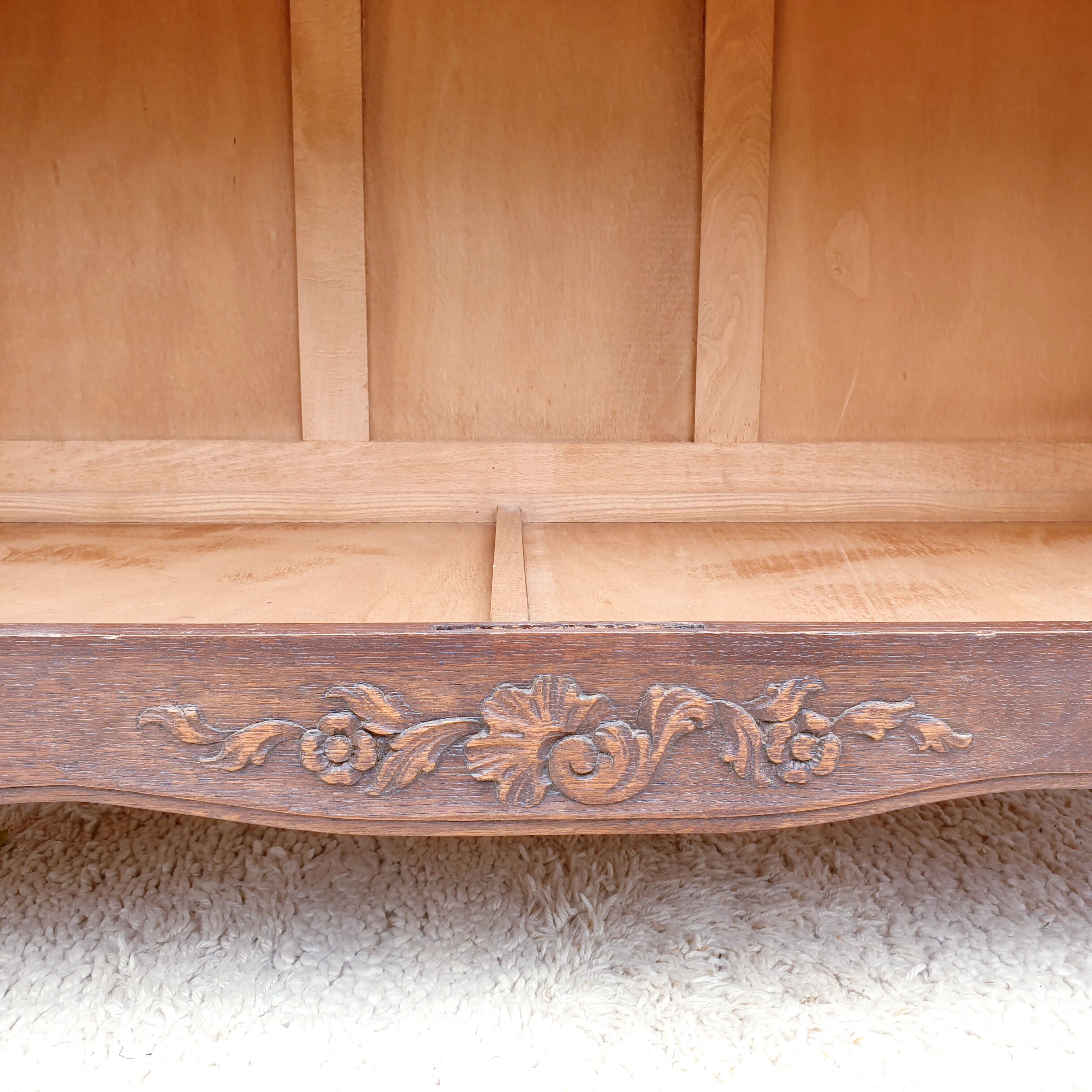 Evolutionary bookcase dressing room Oak Louis XV style