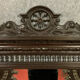 Breton Renaissance style mirror in solid oak with brown patina circa 1850