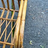 Vintage wicker armchair