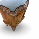 art deco walnut serpentine nightstands, 1920s