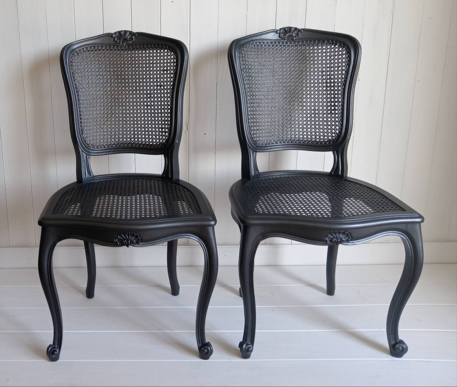 Pair of cane chairs