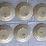 6 assiettes creuses Gien Tokyo
