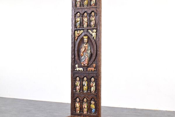 Chaise haute espagnole d'Ormecasa avec Jésus et les Apôtres, années 1970.