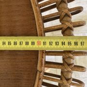 Vintage sun rattan oval coffee table
