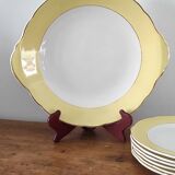 Set of plates and Lunéville dish