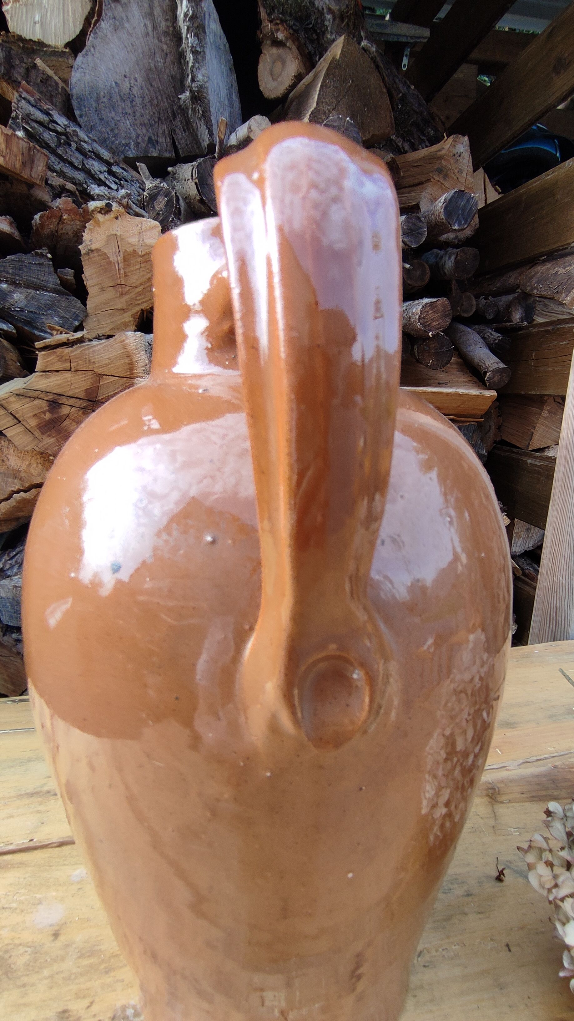 Terracotta jug, stoneware