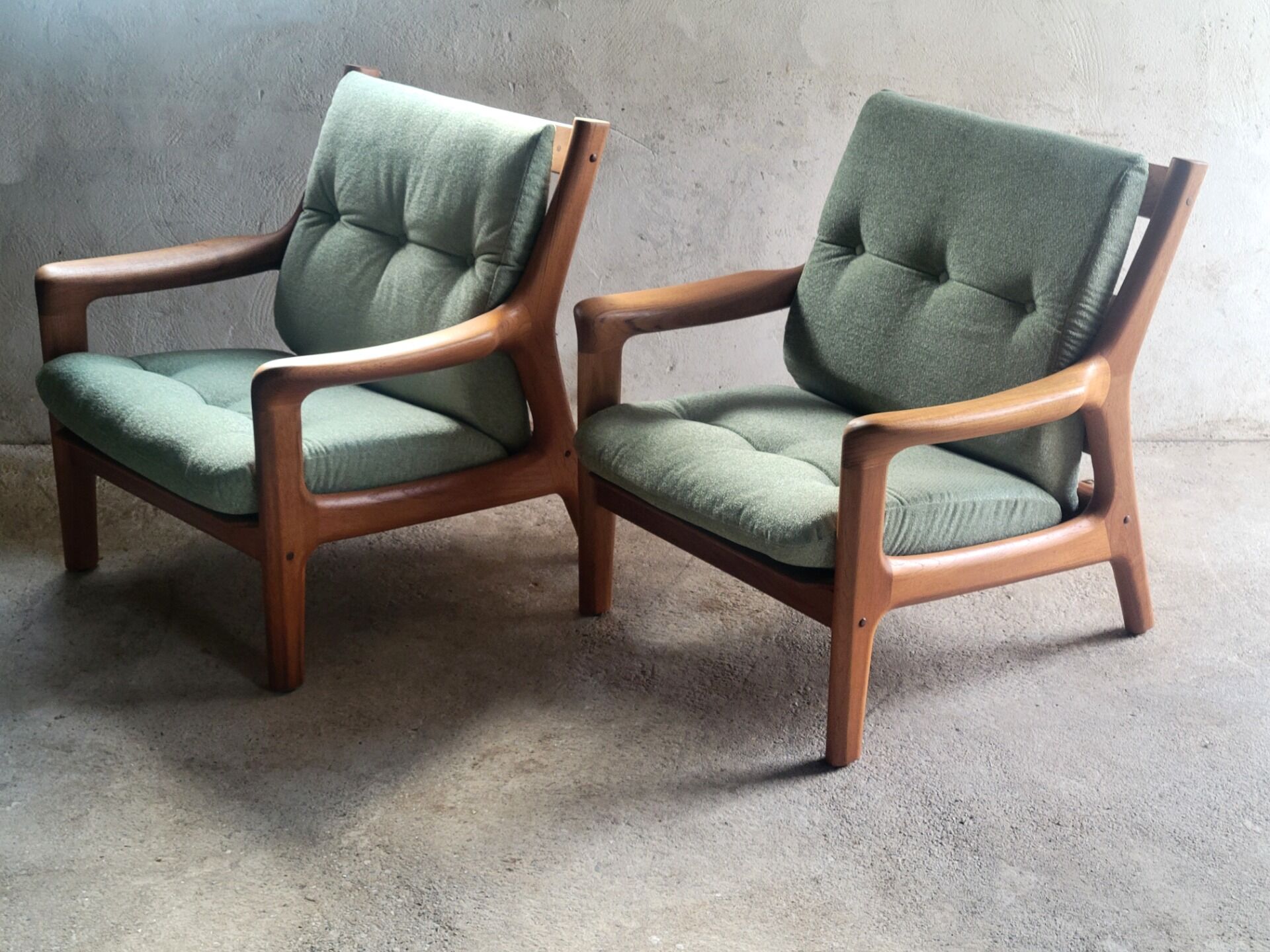 Set of 2 Georg Thams armchairs for Vejen Polstermøbelfabrik in teak, Denmark 1960