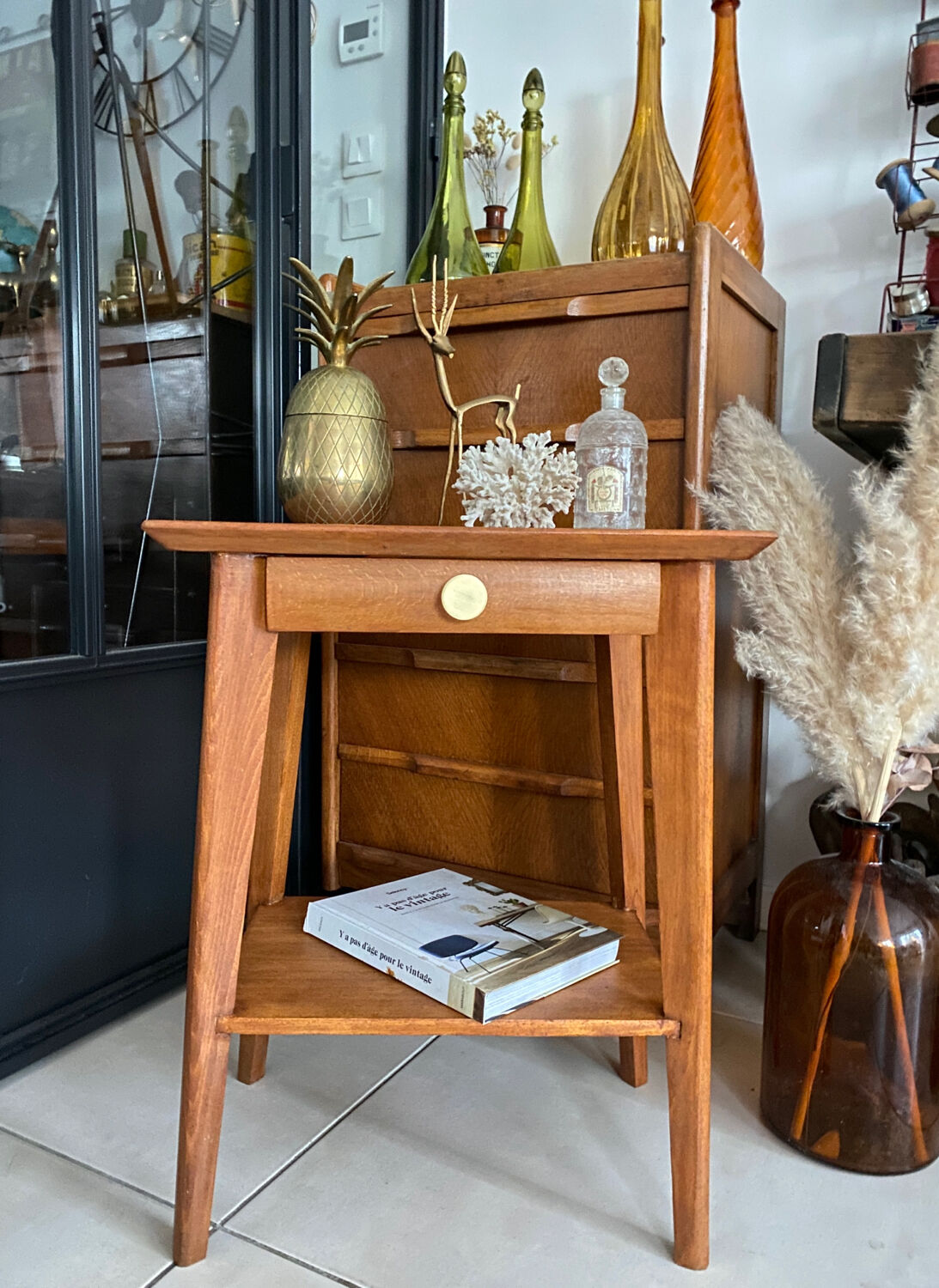 Vintage bedside table