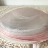 Vintage glass ceiling lamp 80s