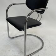 Vintage dining chair effezeta made in Italy design chrome