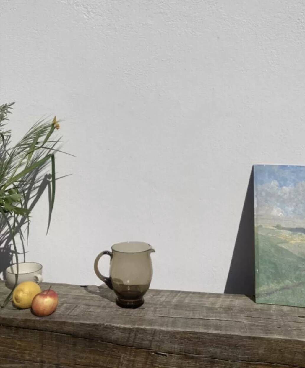 1970s blown glass pitcher