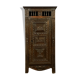Old Renaissance bonnetière in solid oak with brown patina around 1750