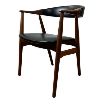 Fauteuil en teck scandinave modèle 213 de Th Harlev pour Farstrup Møbler, années 60