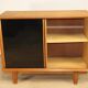Vintage side table with sliding doors, 1960