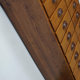 German apothecary's cabinet in oak mid-twentieth century
