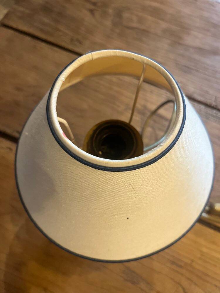 Lampe vintage porcelaine